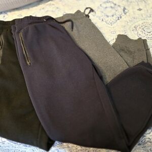 Boys Black, Blue and Gray Jogger Pants